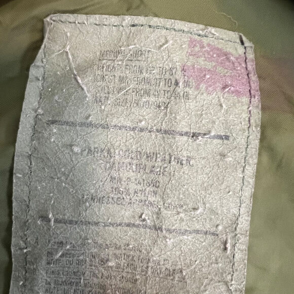 US Military Jacket Medium Short Woodland Camo Cold Weather Parka Nylon Outdoors - Picture 8 of 15